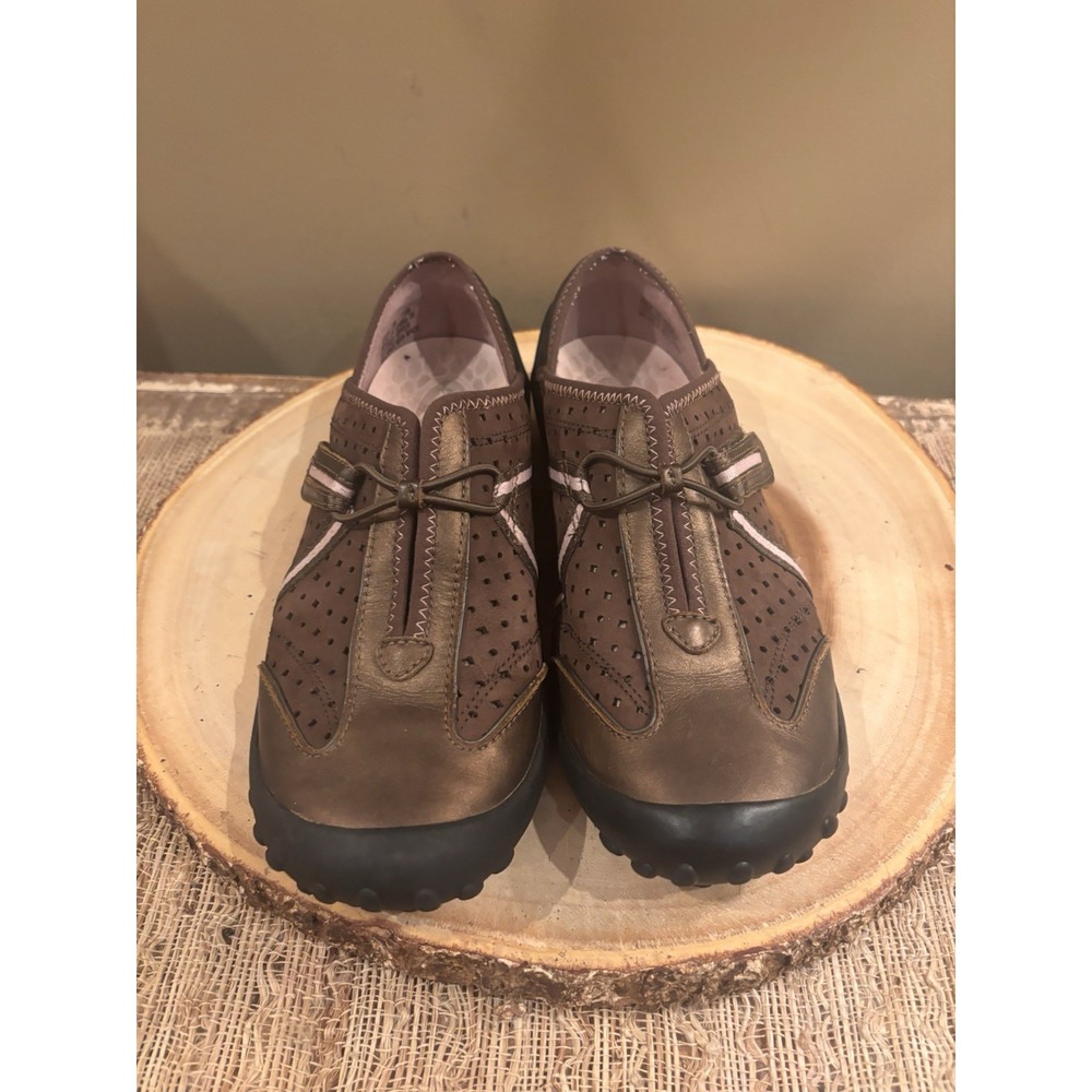 Clarks By Privio Womens 6M Bronze Brown Pink‎ Trim Hikers